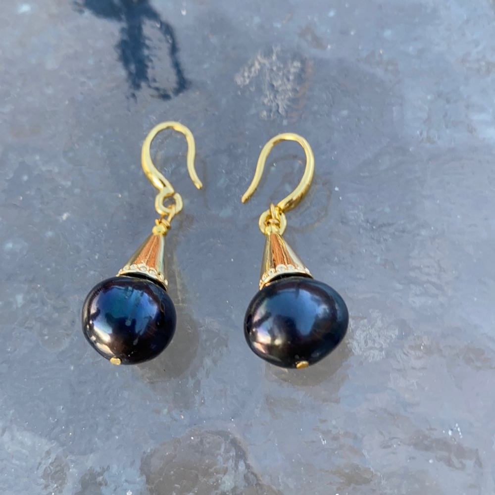 Real Pearl Earrings, Dangle style